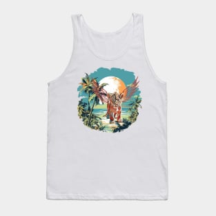 baby lion isekai animal landscape big baby lion with wings Tank Top